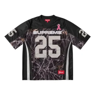 SUPREME Breast Cancer Awareness Football Jersey Black FW25KN26-BLACK