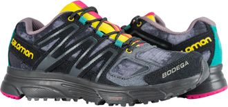 Salomon Mens Salomon x Bodega X-Mission 4 Suede Shoes L4171450 Black Golden Kiwi