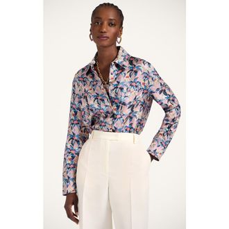 La DoubleJ Boy Shirt Mini Tropicana Mauve at Nordstrom, Size X-Large