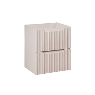 Petits Meubles Mueble bajo lavabo 50cm 2 cajones paneles de melamina y mdf cachemira