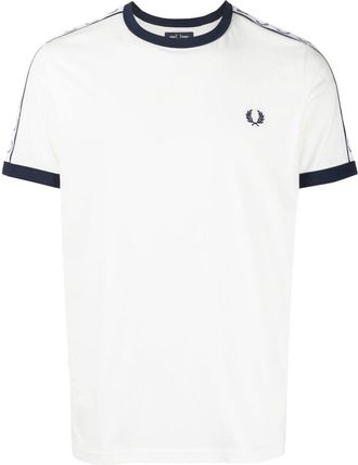 Fred Perry taped ringer T-shirt - men - Cotton/Elastane - M - White