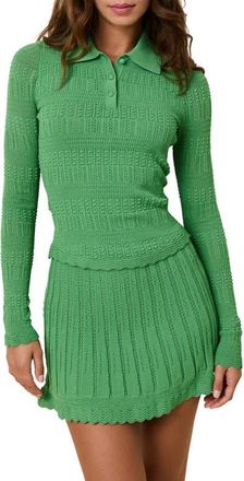 Solid & Striped The Debra Knit Sweater in Turtle Green at Nordstrom, Size X-Small