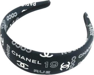 Chanel Pre-owned Alice band - Dames - Vintage Accessoires - Zwart - ONE Size - Vintage