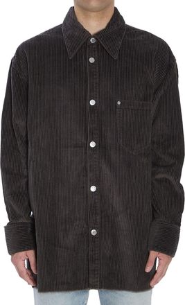 Ami Anthracite Corduroy Shirt
