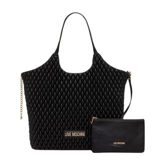 Love Moschino Shopper tas - Dames - Tassen - Zwart - Maat: ONE Size Leer