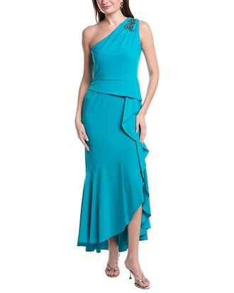 Adrianna Papell Sleeveless Solid Maxi Dress