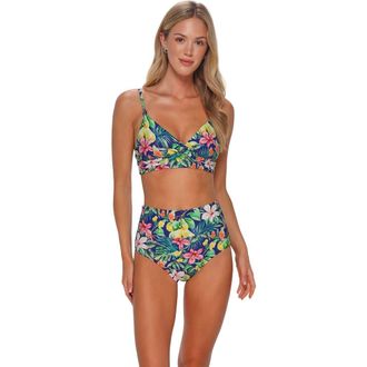 Sunsets Lyla Bralette Bikini Swimsuit Top in Seaside Harvest at Nordstrom, Size 3X-Large