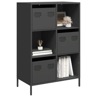 Berkfield Home Highboard Black 68x39x103.5 cm Steel