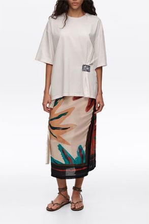 Bimba & Lola Positional Sun Midi Wrap Skirt in Sun Positional at Nordstrom, Size X-Small/small