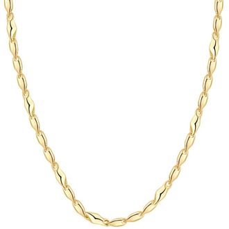 Pompeii3 14k Yellow Gold Womens 24 Chain Necklace 17 Grams 4mm Thick