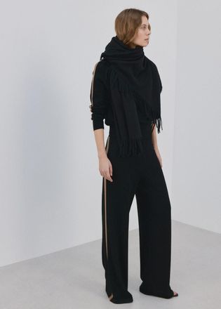 Mango Pullover collo perkins righe contrasto nero - Donna - XXS - MANGO