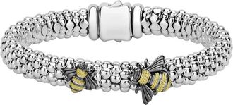 Lagos Rare Wonders - Honeybee Caviar Beaded Bracelet in Silver/Gold at Nordstrom, Size 7 In