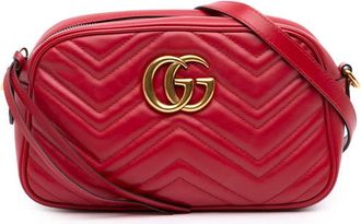 Gucci Pre-owned Gucci Small GG Marmont Matelasse Leather Crossbody Unisex PNMBGJQDW9OAXLG9