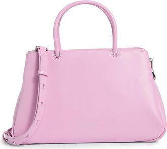 Kate Spade New York grace smooth leather satchel in Berry Cream at Nordstrom Rack