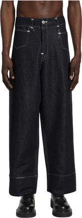 Junya Watanabe Wide Jeans - Heren - Loose Fit Jeans - Blauw - L - Jeans