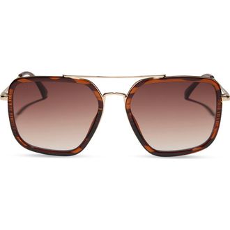 DIFF Eyewear Jesse Navigator Sunglasses in Mahogany Tort at Nordstrom Rack