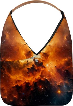 Generic Stars Nebula Reusable Lightweight Grocery Bags - Foldable Into Compact Pouch, Washable & Sturdy, Multipurpose for Shopping and Travel