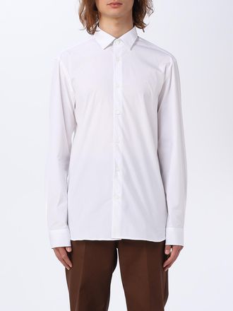 Burberry Camicia slim fit in popeline di cotone stretch con collo francese