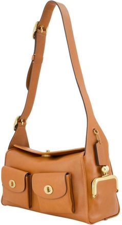 Coach Womens The Originals Shoulder Bag Brown Cowhide