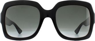 Gucci Square Black Grey Gradient Sunglasses GG0036SN