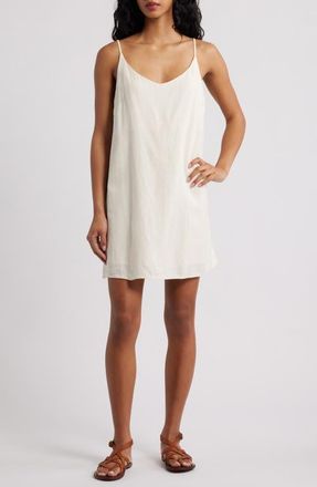 Billabong Summer Love Mini Slipdress in Salt Crystal at Nordstrom, Size X-Large
