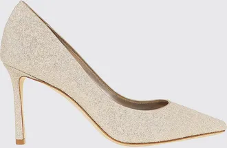 Jimmy Choo London D&eacute;collet&eacute; in pelle glitter con tacco alto a spillo
