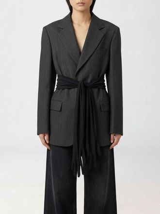 Maison Margiela Blazer con cinta MM6 Maison Margiela in lana vergine e cotone