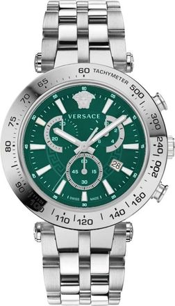 Versace Bold Chrono 46 mm - Heren - Horloges - Grijs - ONE Size - Accessoires