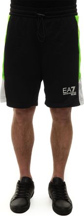 Emporio Armani Bermuda lungo Nero-verde EA7 Uomo