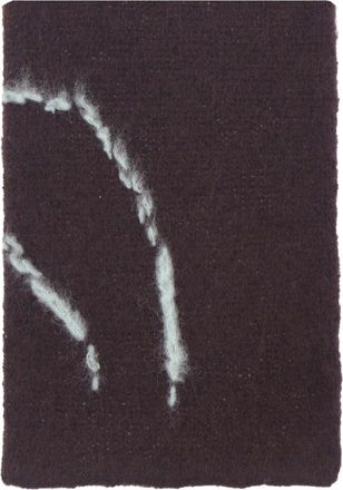 Dries Van Noten Rectangular Brown Scarf with Embroidery