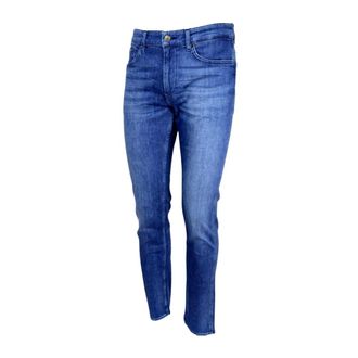 HUGO BOSS Heren, Jeans, Blauw, Maat: W40 L32 Katoen