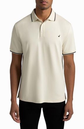 HyperNatural Matterhorn Supima Cotton Blend Polo in Bone White at Nordstrom, Size X-Large