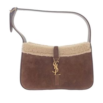Saint Laurent Borsa a spalla Pre-owned in camoscio - - Pre-owned - Donna - Marrone - ONE SIZE