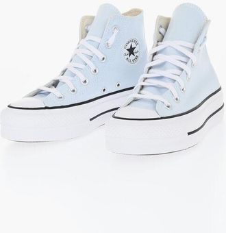 Converse ALL STAR CHUCK TAYLOR Two-Tone Fabric LIFT High-Top Sneakers size 5,5