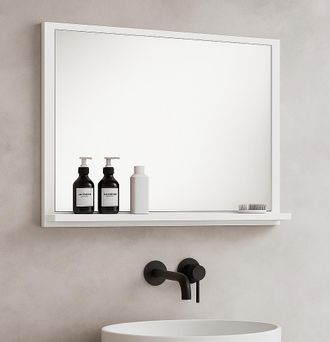 Badplaats Espejo De Ba&ntilde;o Oliver 60 X 12 X 50 Cm - Blanco - Espejo Con Marc