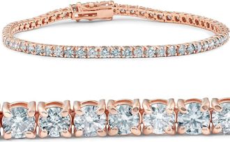 Pompeii3 4.35 ct Diamond Tennis Bracelet 14K Rose Gold 7