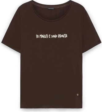 Fiorella Rubino Donna, Top, Marrone, XL, new
