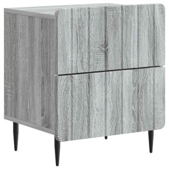 vidaXL Armario De Noche Con Caj&oacute;n Gris Sonoma 43 X 34,5 X 49,5 Cm Vidaxl