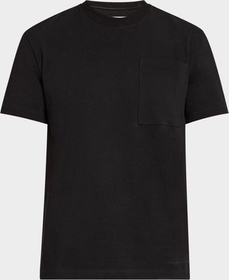 Jil Sander Mens Flag Logo Cotton T-Shirt