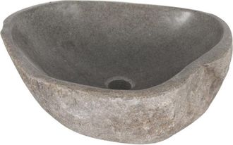 Differnz Lombok waskom - 40x50cm - riviersteen grijs