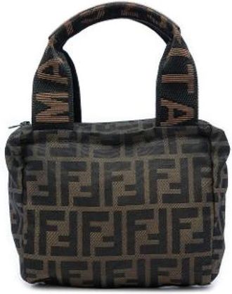 Fendi Pre-owned Canvas Mini Bag - Dames - Vintage Mini Tas - Bruin - ONE Size - Vintage