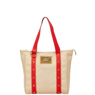 Louis Vuitton Pre-owned Tote Bags, female, Beige, Size: ONE SIZE Pre-owned Canvas louis-vuitton-bags