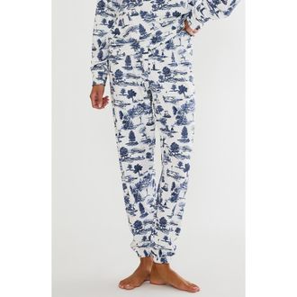 Beach Riot Georgie Print Sweatpants in Evening Golf Toile at Nordstrom, Size X-Small