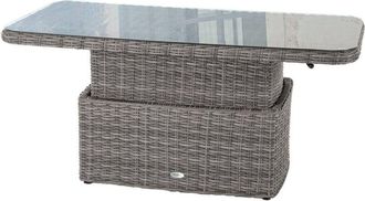 Hesperide Hesperide - Mesa Baja Rectangular De Jard&iacute;n Ajustable Moor&eacute;a Terre DOmbre - Hesp&eacute;ride