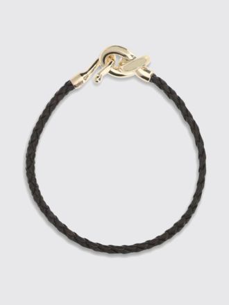 Bottega Veneta Bracciale Knot Bottega Veneta in pelle intrecciata ed argento
