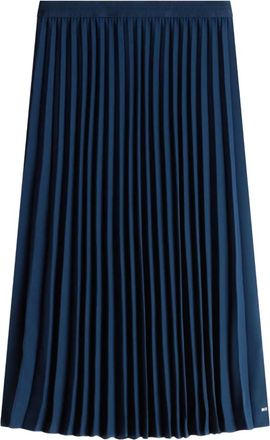 Tommy Hilfiger Gonna midi pliss&eacute; - Blu