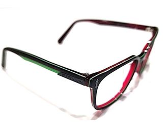 Dragon Unisex - Finn Square Eyeglasses In Red Green