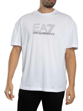 Emporio Armani Echo Graphic T-Shirt, Wit