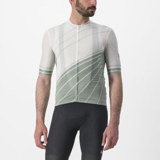 Castelli 4523014-065 Speed Strada Jersey Mens T-Shirt Ivory/Defender Green XL