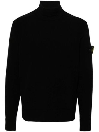 Stone Island Compass-badge sweater - Black